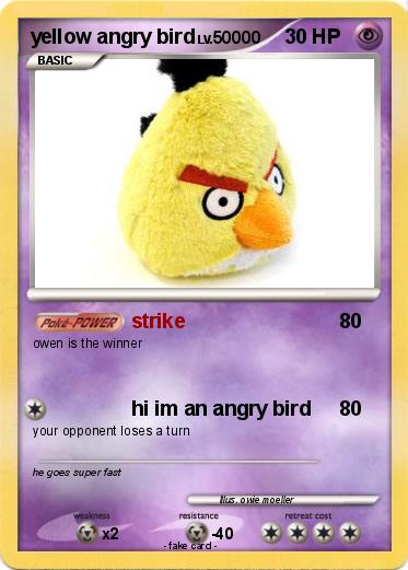 Pokemon yellow angry bird
