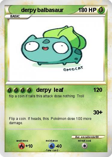 Pokemon derpy balbasaur