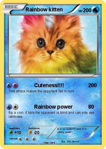 Pokemon Rainbow kitten