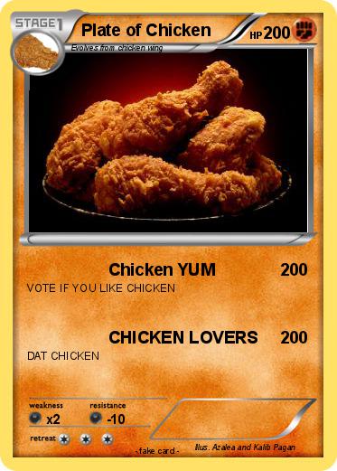 Pokemon Plate of Chicken