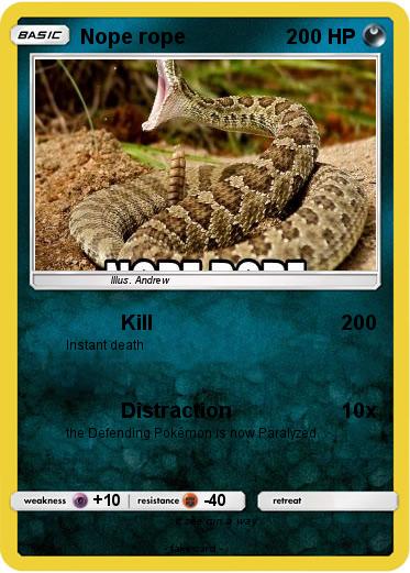Pokemon Nope rope