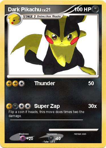 Pokemon Dark Pikachu