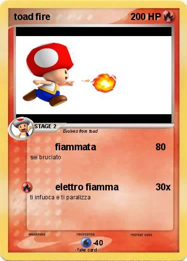 Pokemon toad fire