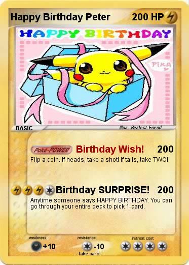 Pokemon Happy Birthday Peter