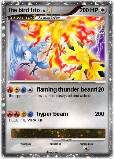 Pokemon the bird trio