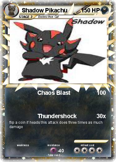 Pokemon Shadow Pikachu