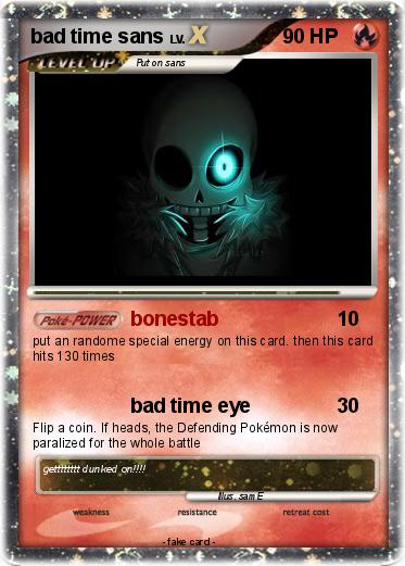 Pokemon bad time sans