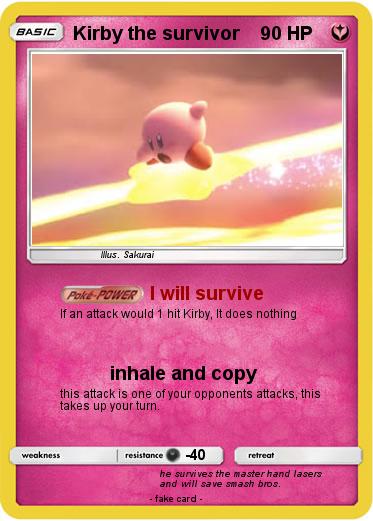 Pokemon Kirby the survivor