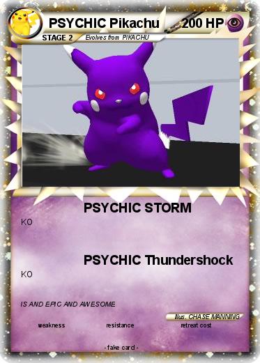 Pokemon PSYCHIC Pikachu