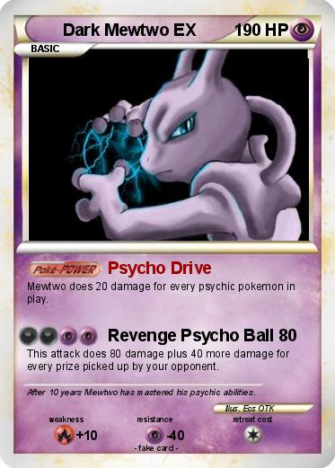 Pokemon Dark Mewtwo EX