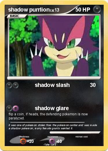 Pokemon shadow purrlion