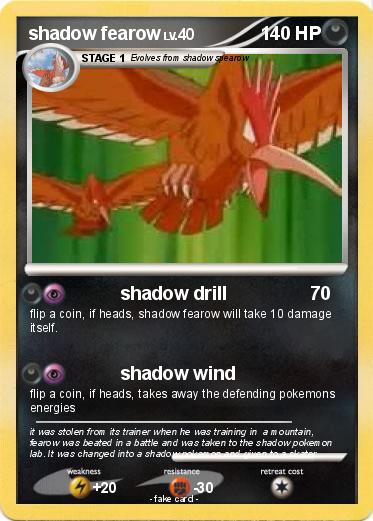 Pokemon shadow fearow