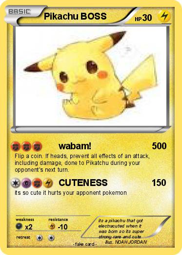 Pokemon Pikachu BOSS