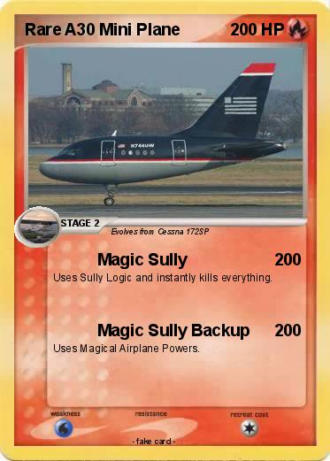 Pokemon Rare A30 Mini Plane
