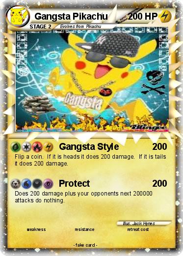 Pokemon Gangsta Pikachu
