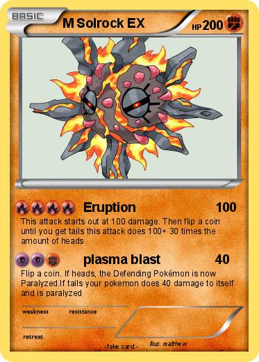 Pokemon M Solrock EX