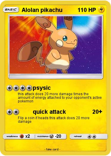 Pokemon Alolan pikachu