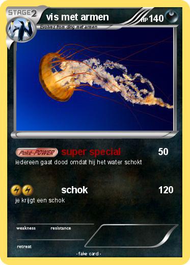 Pokemon vis met armen