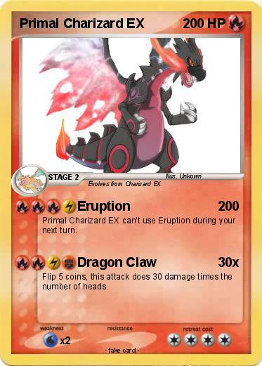 Pokemon Primal Charizard EX