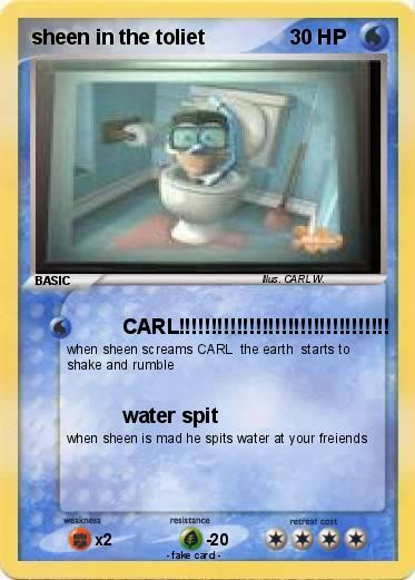 Pokemon sheen in the toliet