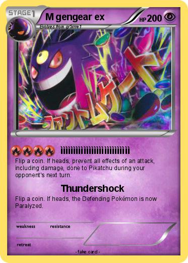 Pokemon M gengear ex