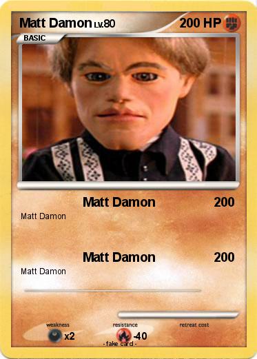 Pokemon Matt Damon