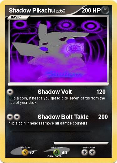 Pokemon Shadow Pikachu