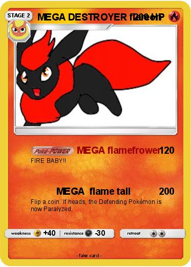 Pokemon MEGA DESTROYER flareon