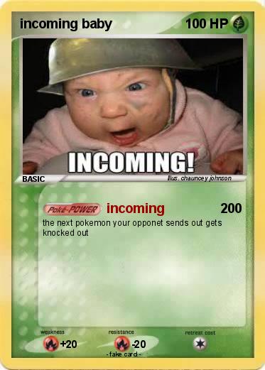 Pokemon incoming baby
