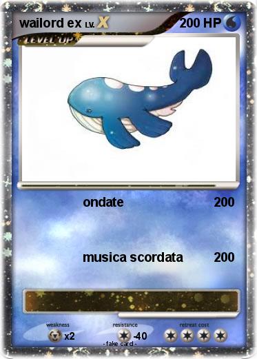 Pokemon wailord ex
