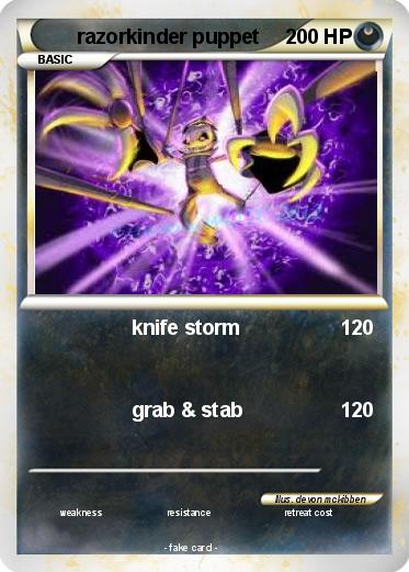 Pokemon razorkinder puppet