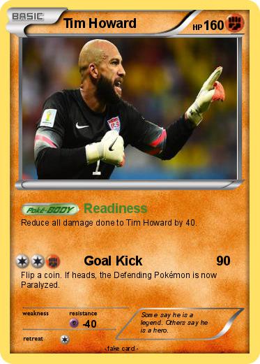 Pokemon Tim Howard