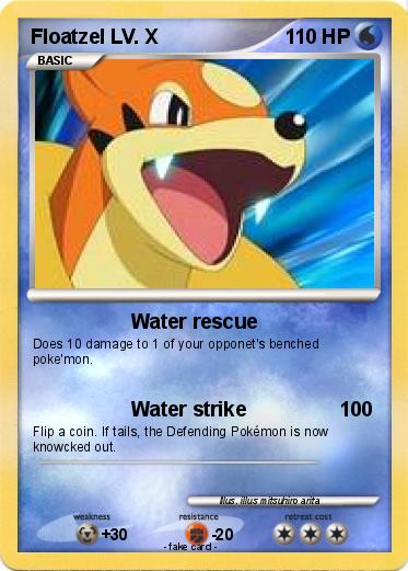 Pokemon Floatzel LV. X