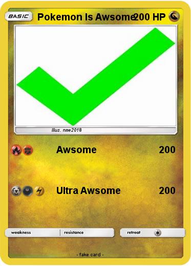 Pokemon Pokemon Is Awsome