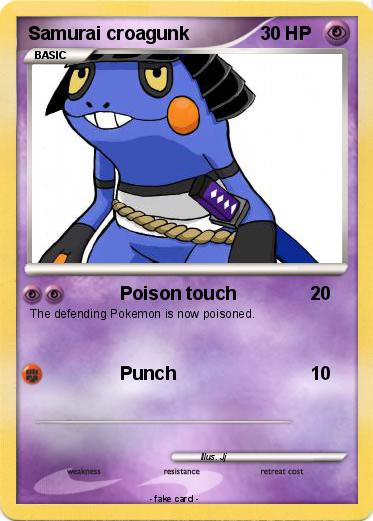 Pokemon Samurai croagunk