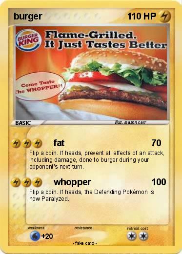 Pokemon burger