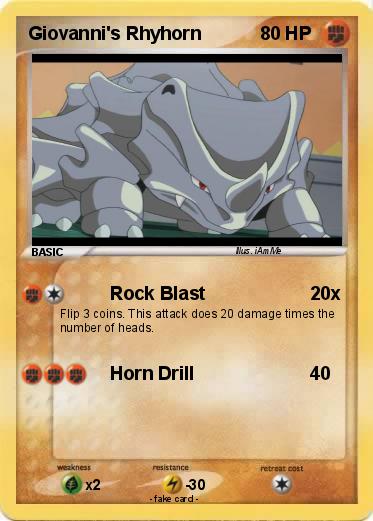 Pokemon Giovanni's Rhyhorn