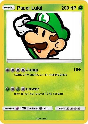 Pokemon Paper Luigi