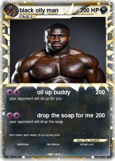 Pokemon black oily man