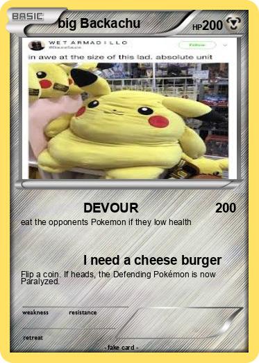 Pokemon big Backachu