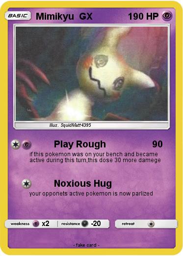 Pokemon Mimikyu  GX
