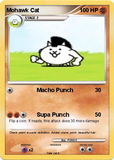 Pokemon Mohawk Cat