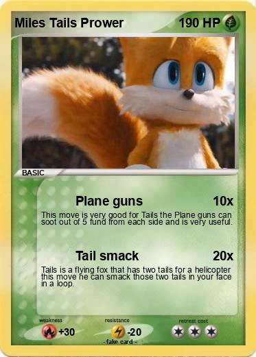 Pokemon Miles Tails Prower