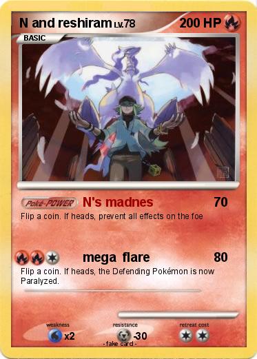 Pokemon N and reshiram