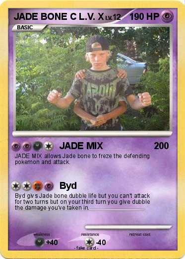 Pokemon JADE BONE C L.V. X Pokemon JADE BONE C L.V. X