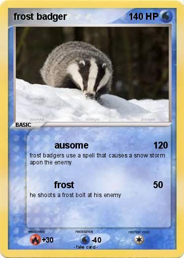 Pokemon frost badger