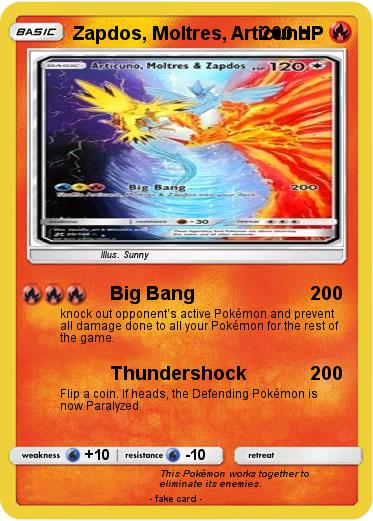 Pokemon Zapdos, Moltres, Articuno