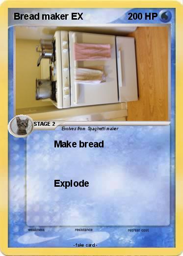 Pokemon Bread maker EX