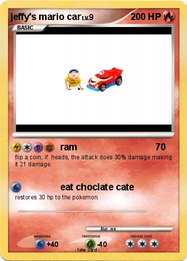 Pokemon jeffy's mario car