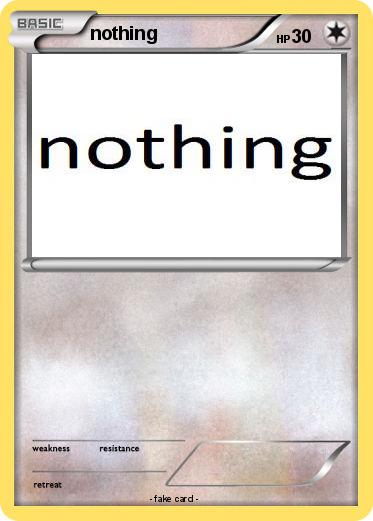 Pokemon nothing